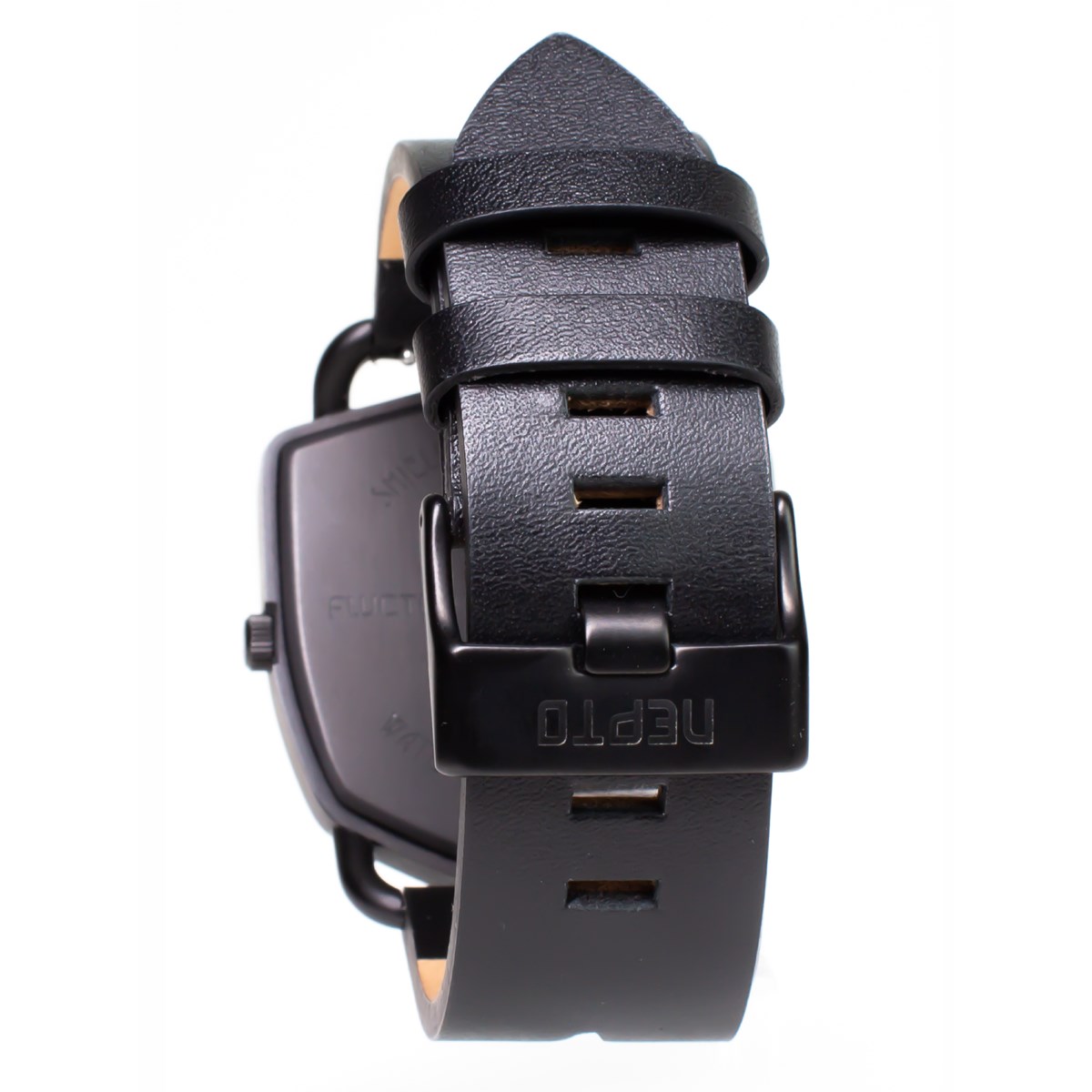 Black Reverso - Cuir Perforé Noir