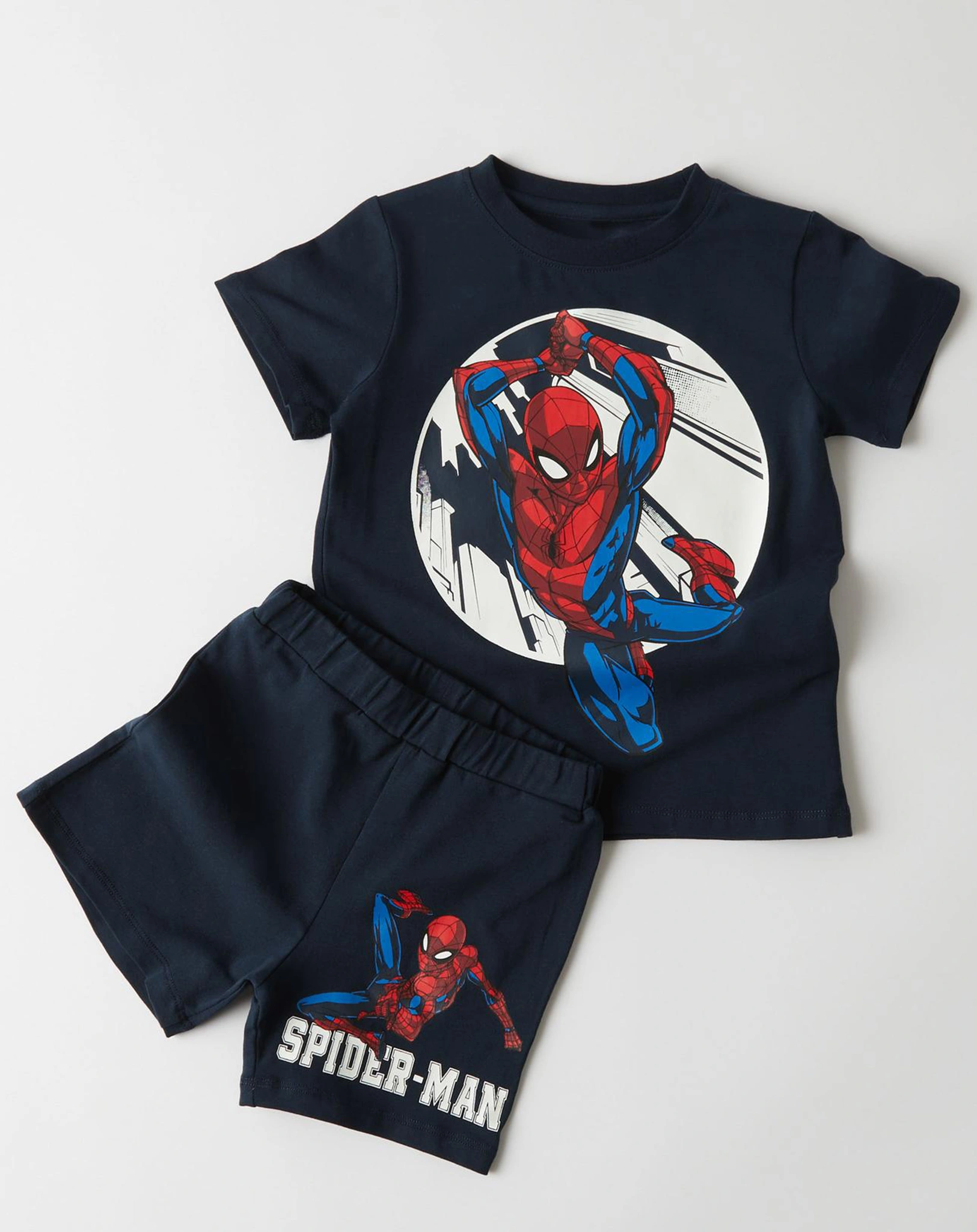 Schlafanzug NMMNOW SPIDERMAN kurz in dark sapphire