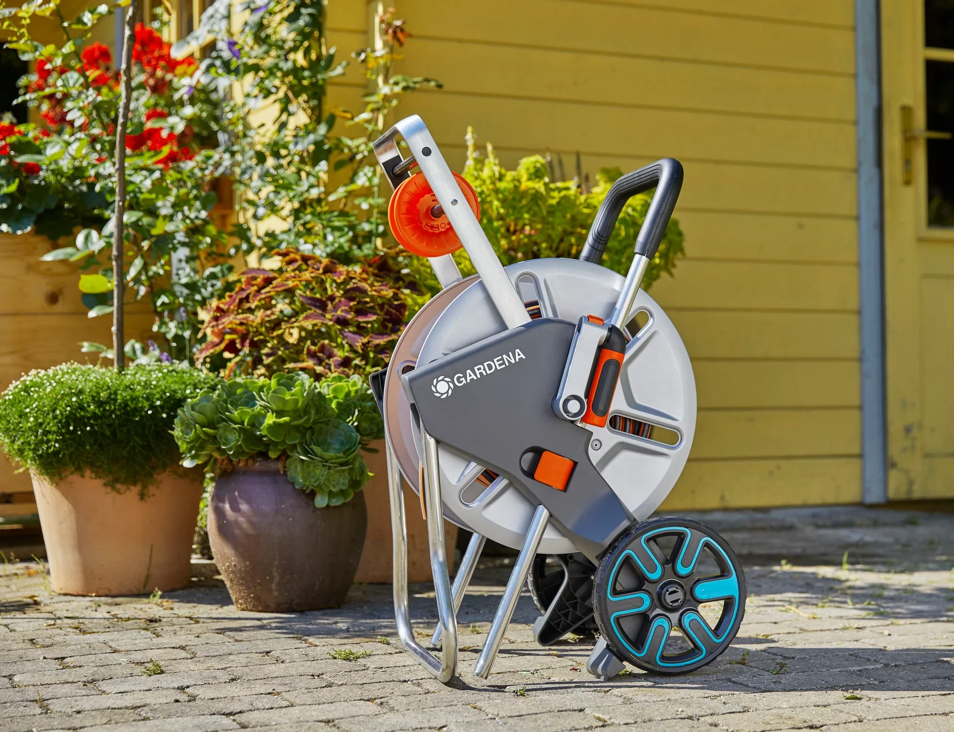 Gardena Slangevognsett CleverRoll M Easy Metall Gardena Lengde 25 m