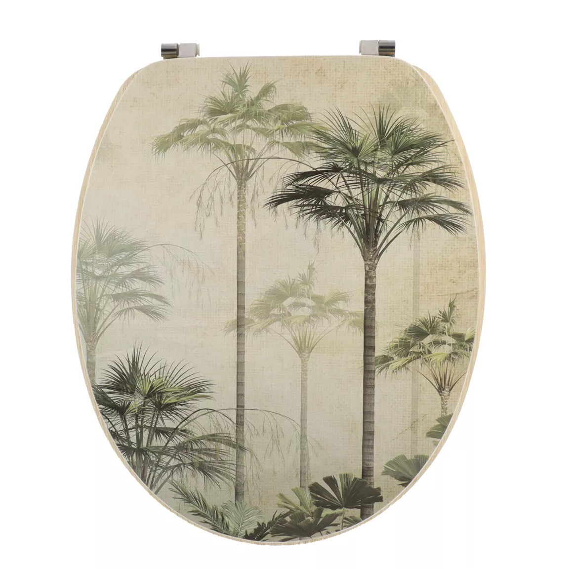 Abattant WC 18 pouces façon bois Palmiers Florida