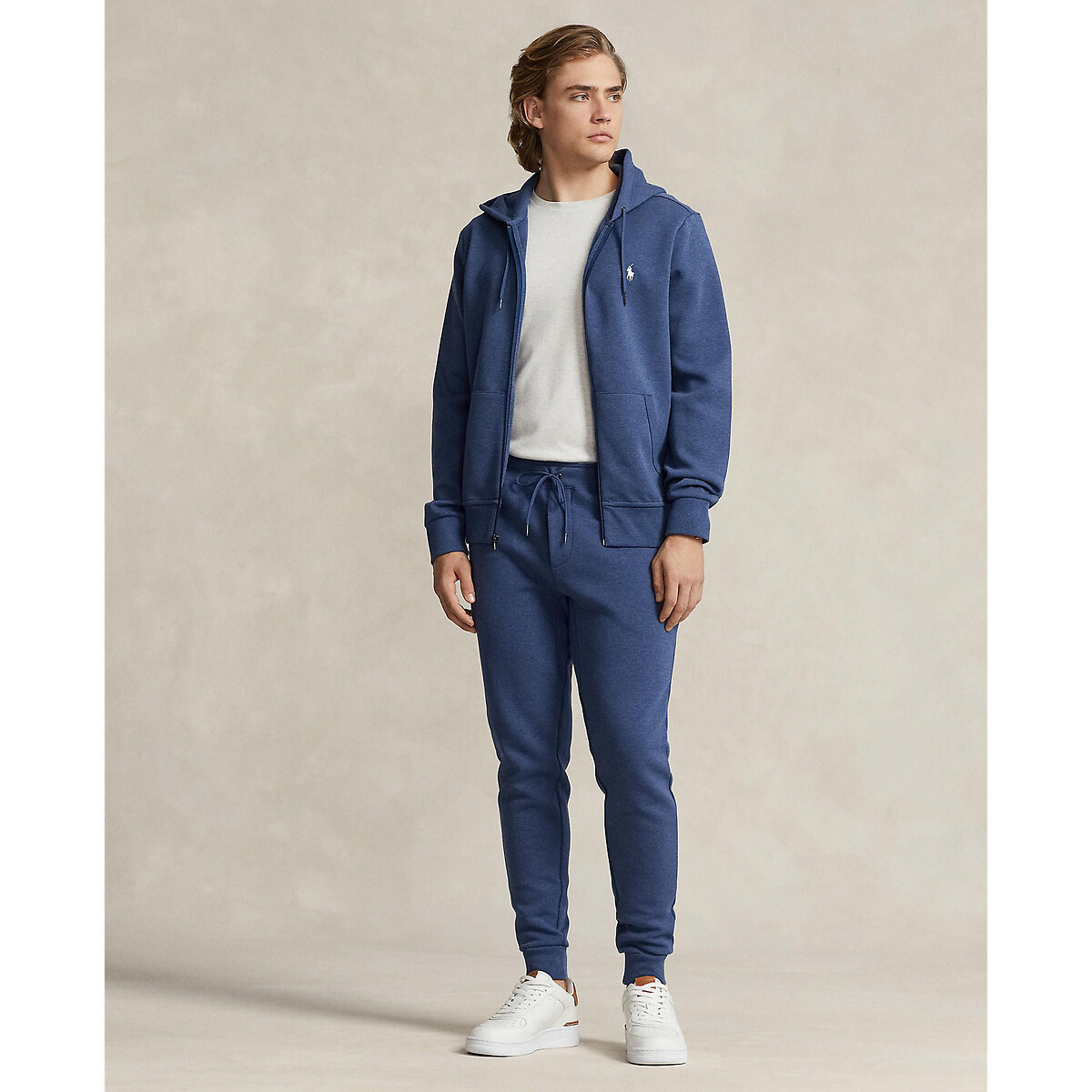 POLO RALPH LAUREN<br>Moletom com zíper e tecnologia Double Knit