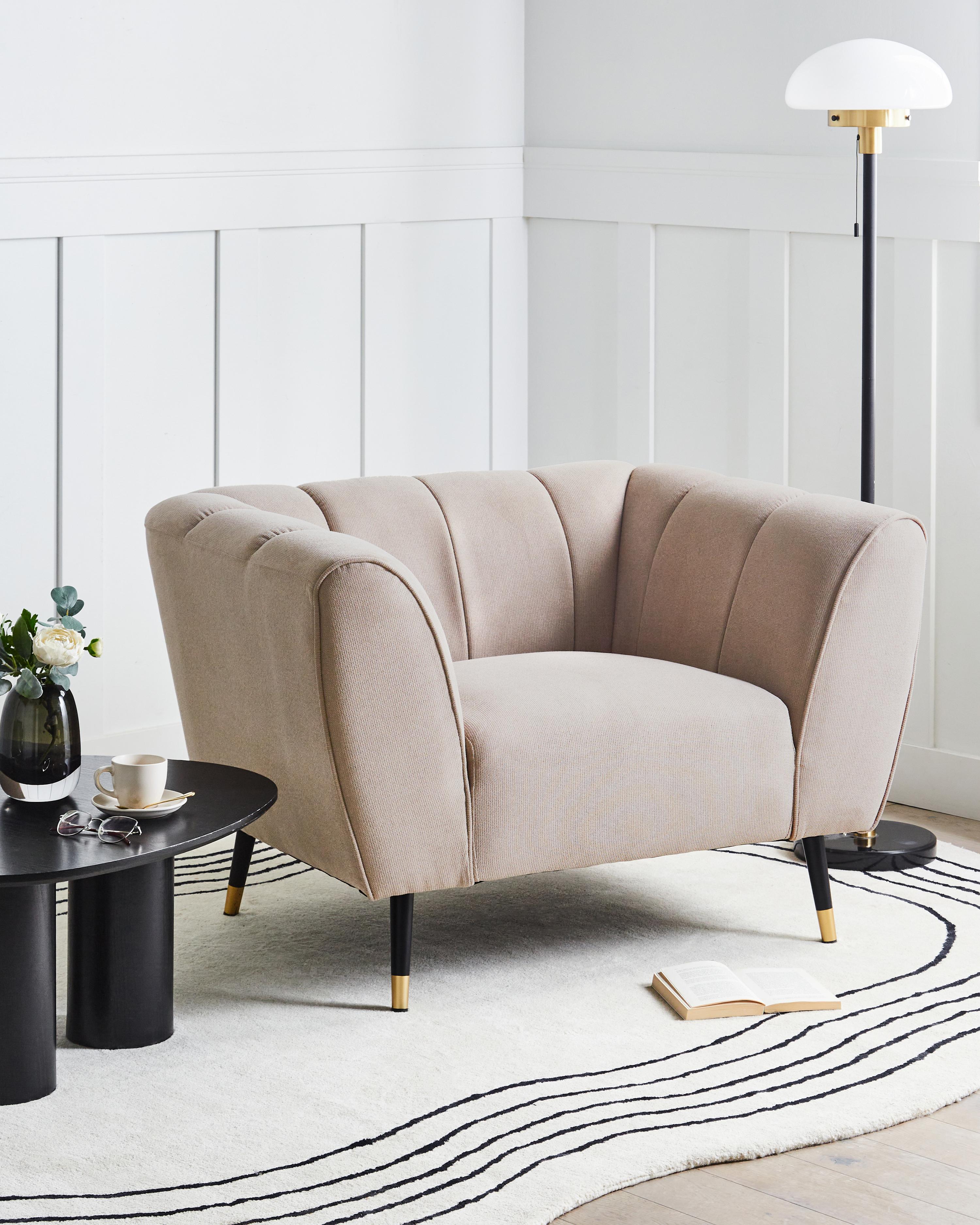 Fauteuil ORSTA Stof Taupe