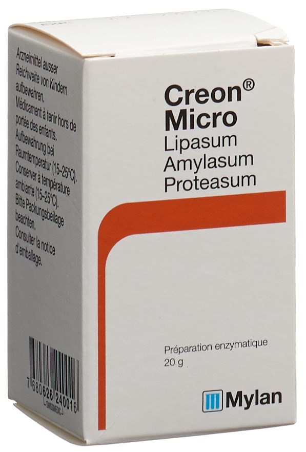 CREON micro Mikropellets<br>20 g, Glasflasche, Magensaftresistentes Granulat