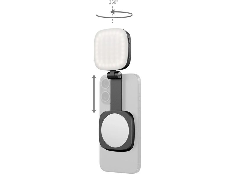 Smallrig Videoleuchte Vibe P48 Schwarz Abnehmbare LED-Videoleuchte