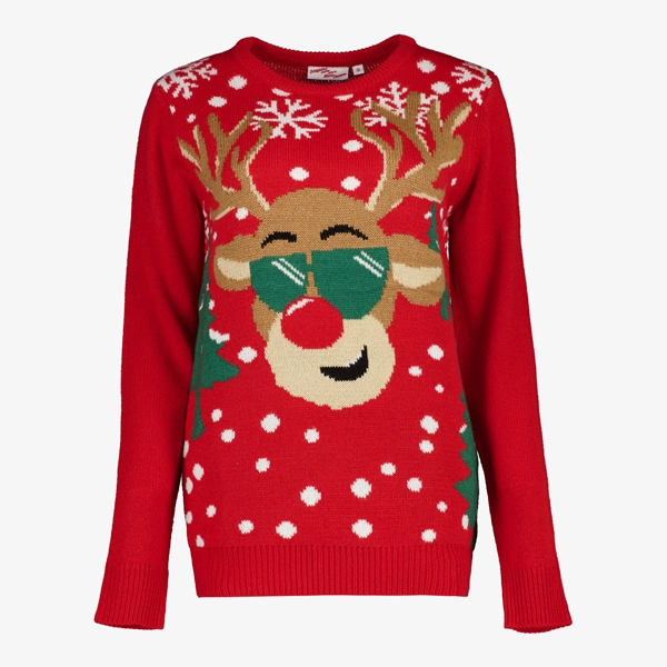 TwoDay dames kersttrui met Rudolf het rendiertje
