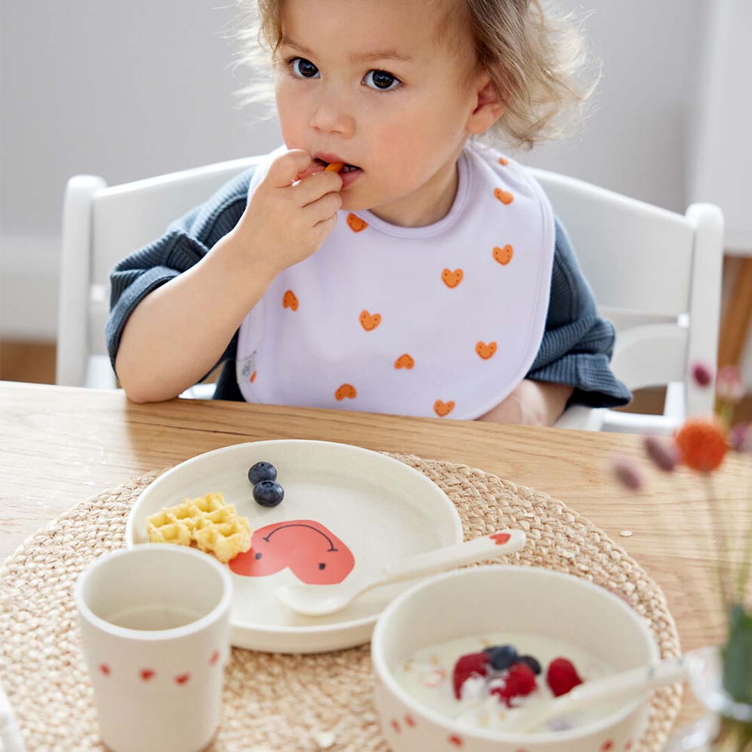lässig kindermok happy rascals - heart lavender