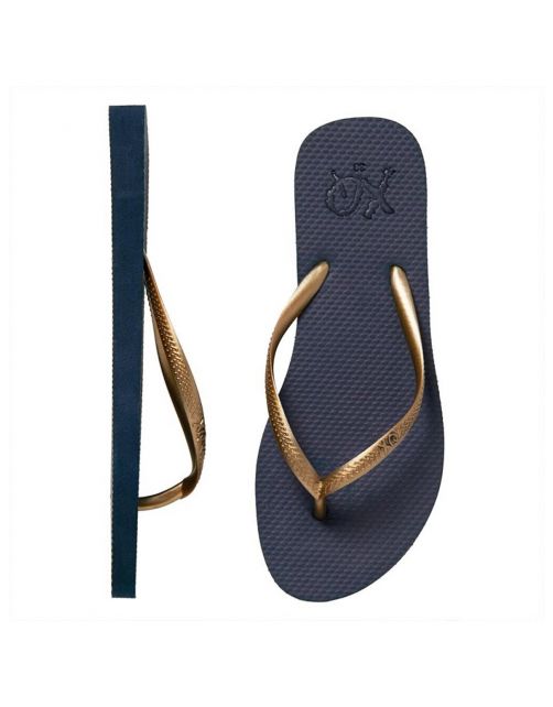 Xq Footwear Teenslippers Dames - Instappers - Navy Assorti