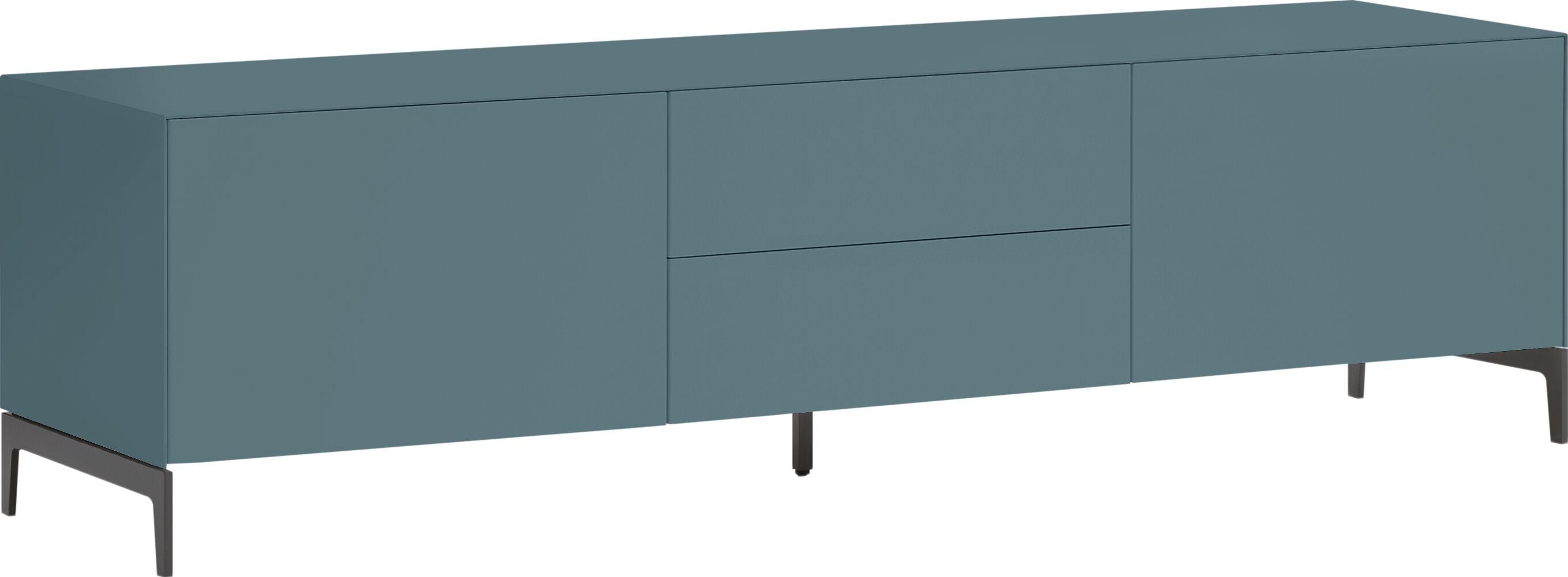 LUX Lowboard - Mittelblau / B: 180.0 cm x T: 46.0 cm x H: 49.5 cm