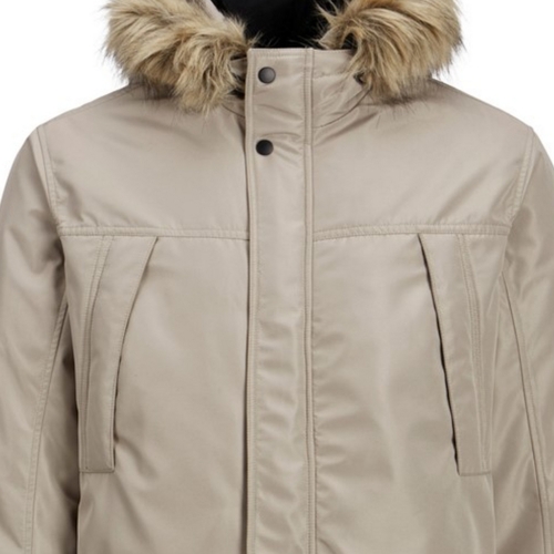 Jack & Jones - 12217272 JWHGREAT PADDED PARKA CROCKERY Beige