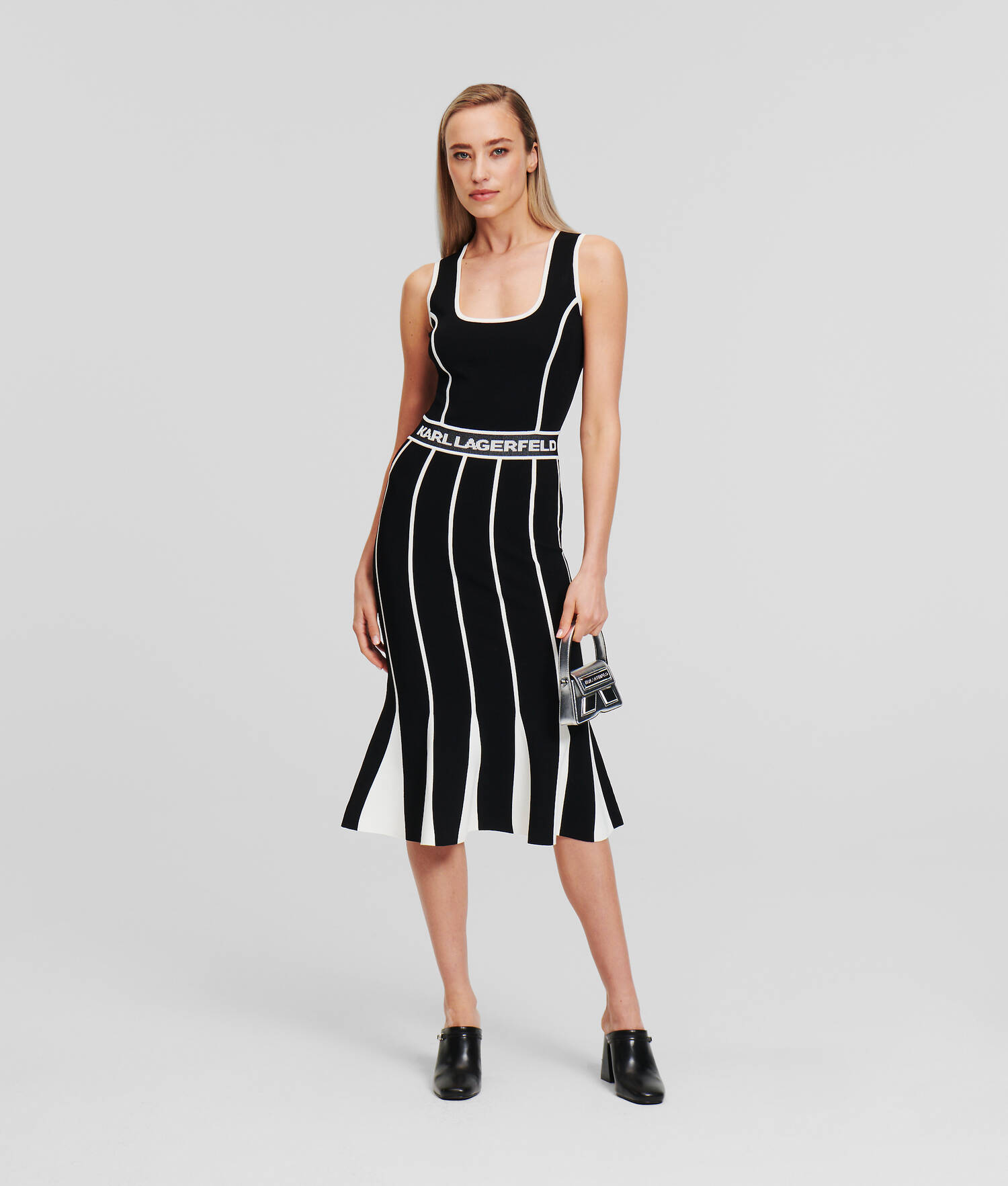 ROBE EN TRICOT À EFFET DEUX-EN-UN