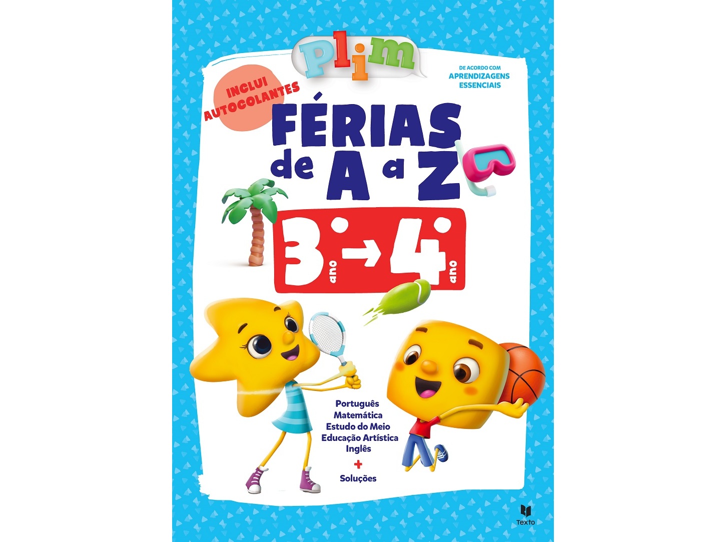 LIVRO PLIM! FÉRIAS DE A A Z - 3.º > 4.º ANO 2023