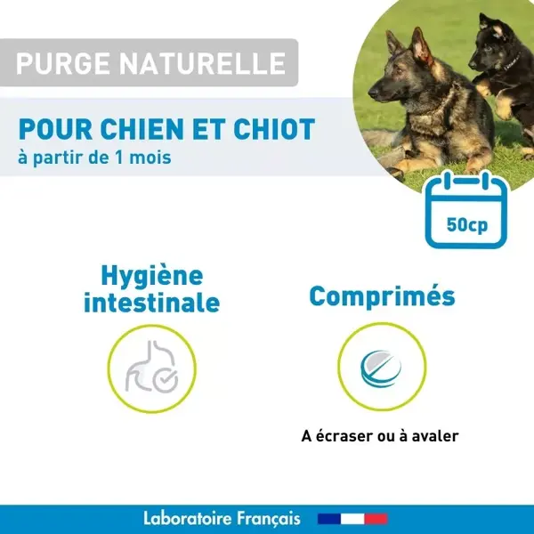 Vetoform Tratamento Natural para Remoção de Vermes em Cães e Filhotes, 50 Comprimidos