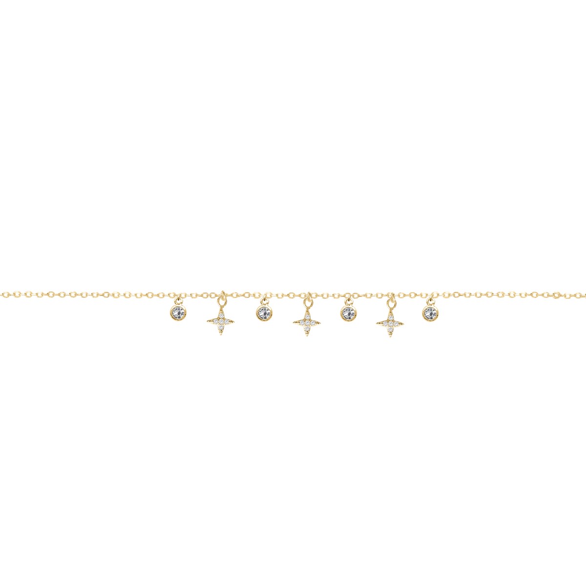 Bracelet plaqué or oxyde