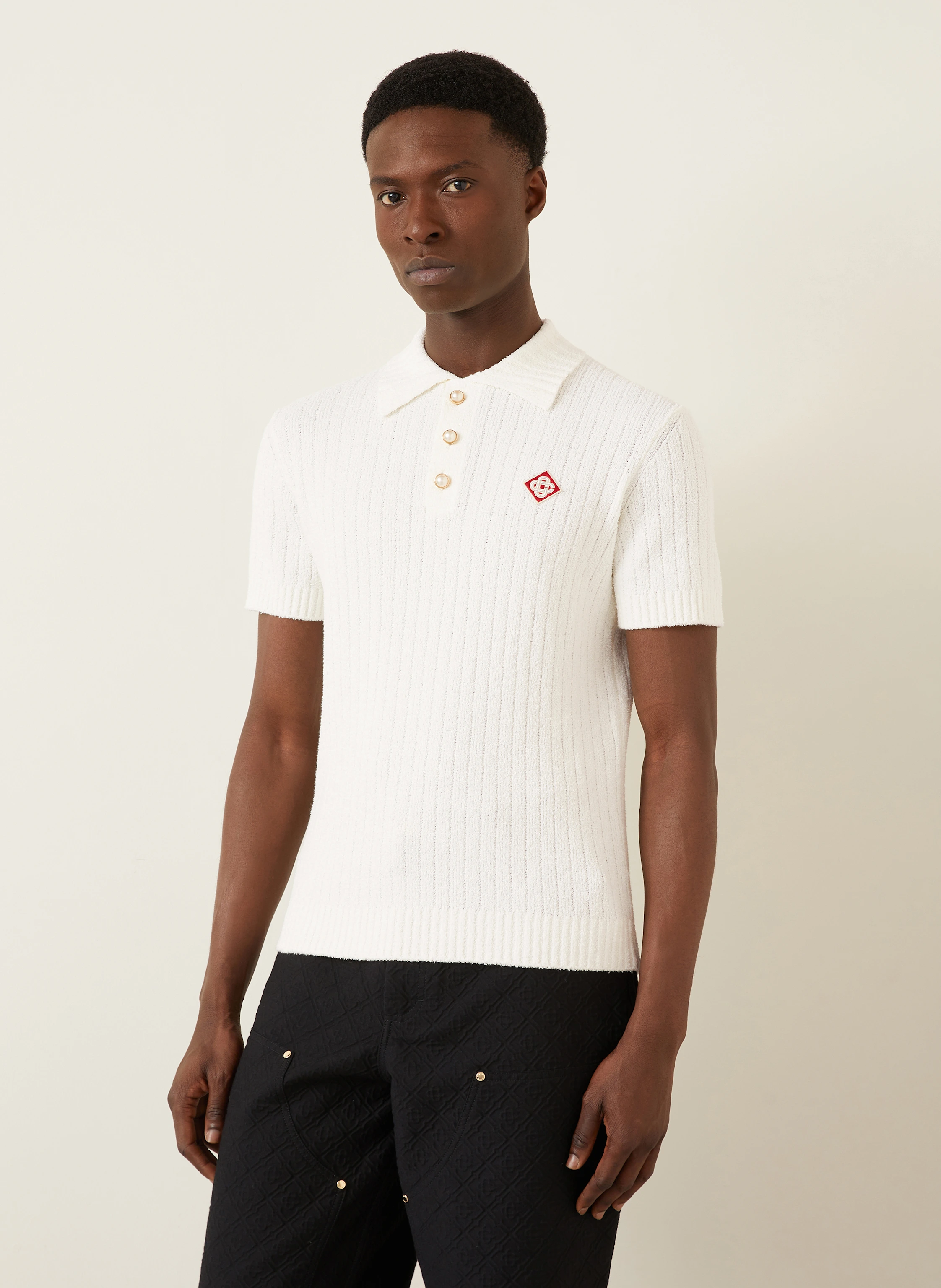 Casablanca Frottee-Poloshirt