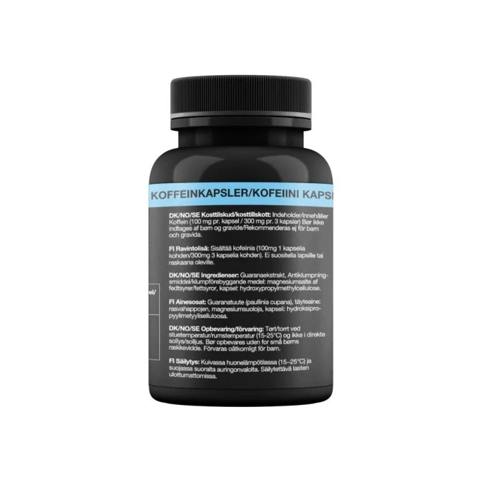 PurePower Unisex Vitaminer og mineraler Caffeine Capsules 90 pcs. Hvid