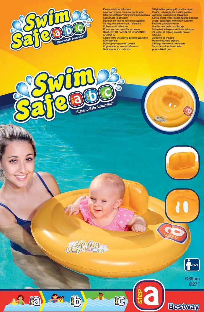 Bestway babyzwemband Swim Safe geel D 64 H 24 cm 0-1 jaar