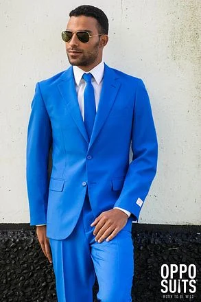 OppoSuits Blue Steel Kostuum | Blauw pak OSUI-0025 Blue Steel