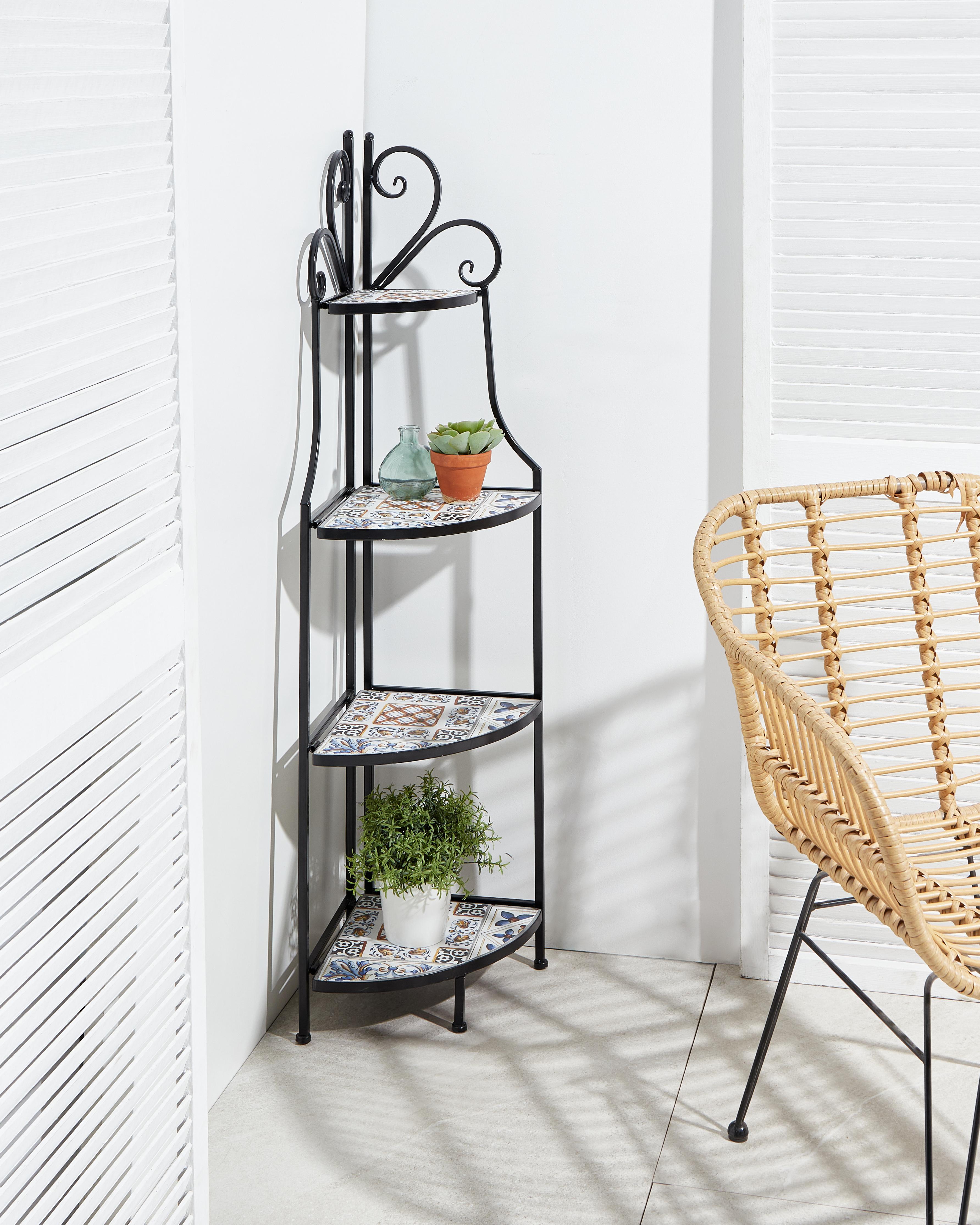 Rek FAVARA Metaal 43 cm 32 cm Zwart