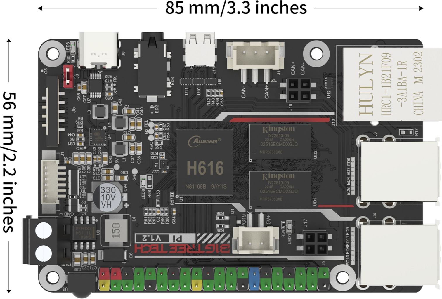 BIGTREETECH  BTT Pi, V1.2    Leistungsstarker Einplatinenrechner im Raspberry Pi-Format