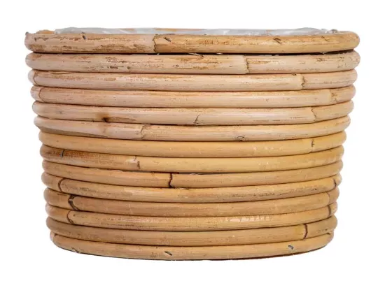 Panier rond en bambou 19x19x12h cm