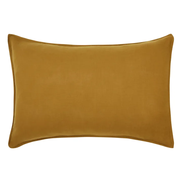 Haomy Taie d'oreiller Dili en voile de coton | Gold