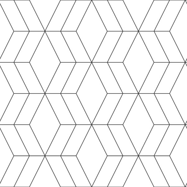 Estahome Art Deco Motief Behang VI - 0,53 x 10,05 m - Wit / Zwart