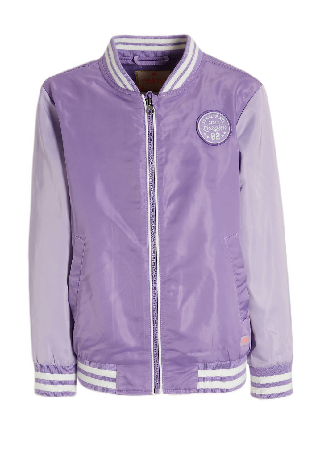 Orange Stars baseball jacket Pamela paars