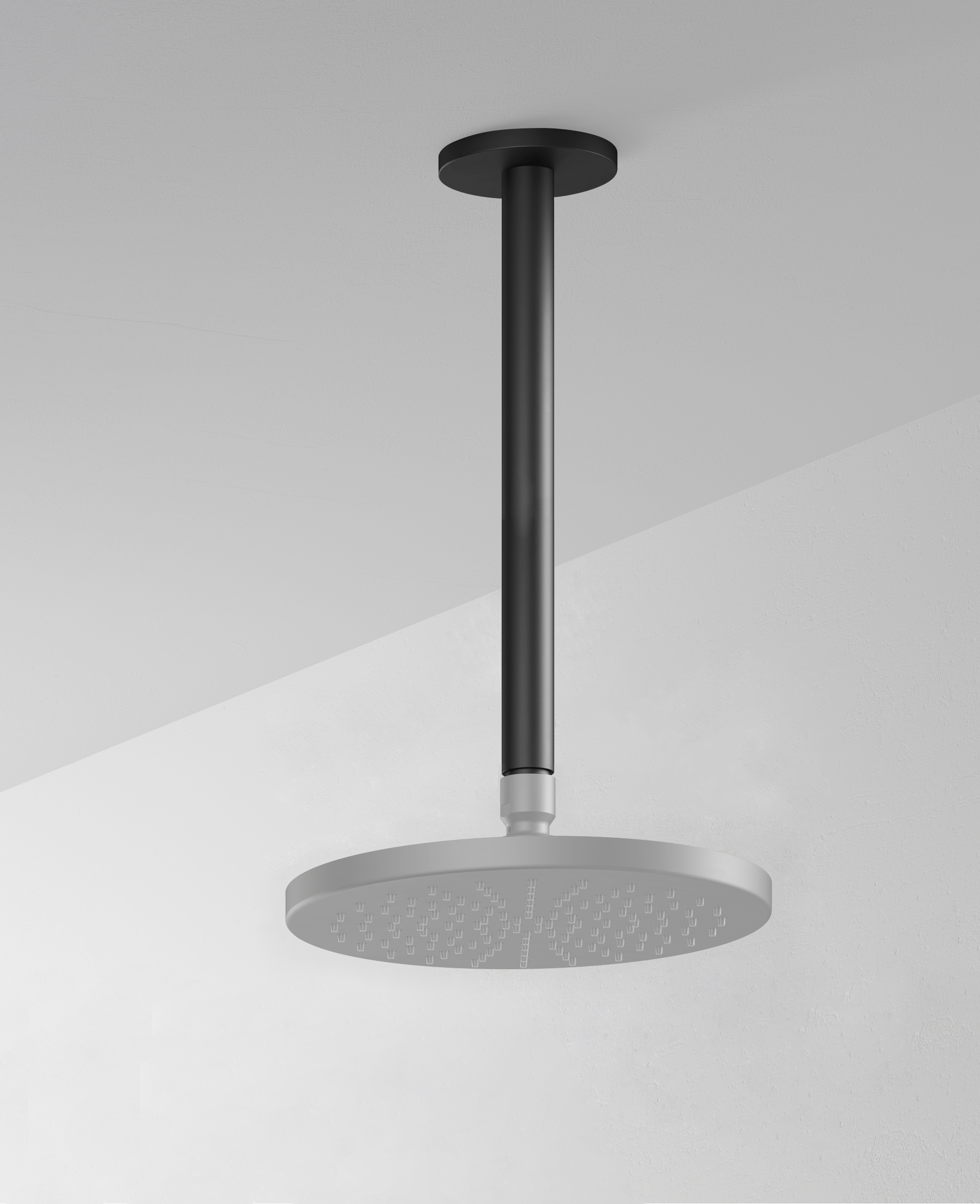 Hotbath Cobber Douchearm Plafondmontage Rond 30cm Zwart Mat CB453