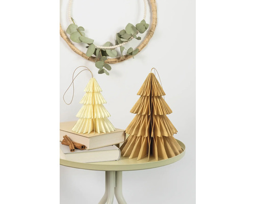 Honingraatdecoratie HYGGE XMAS TREES - set van 2