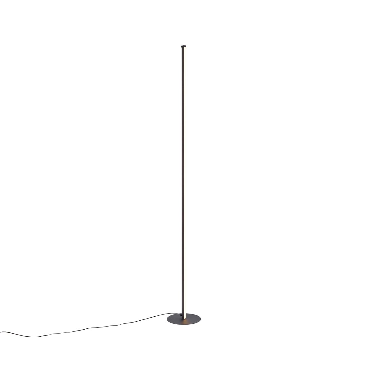 Design vloerlamp zwart incl. LED met touch dimmer - Clutch