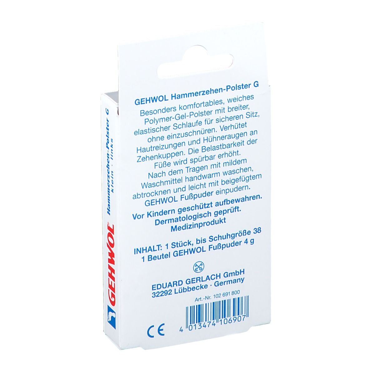 GEHWOL® Hammerzehen-Polster G links klein
