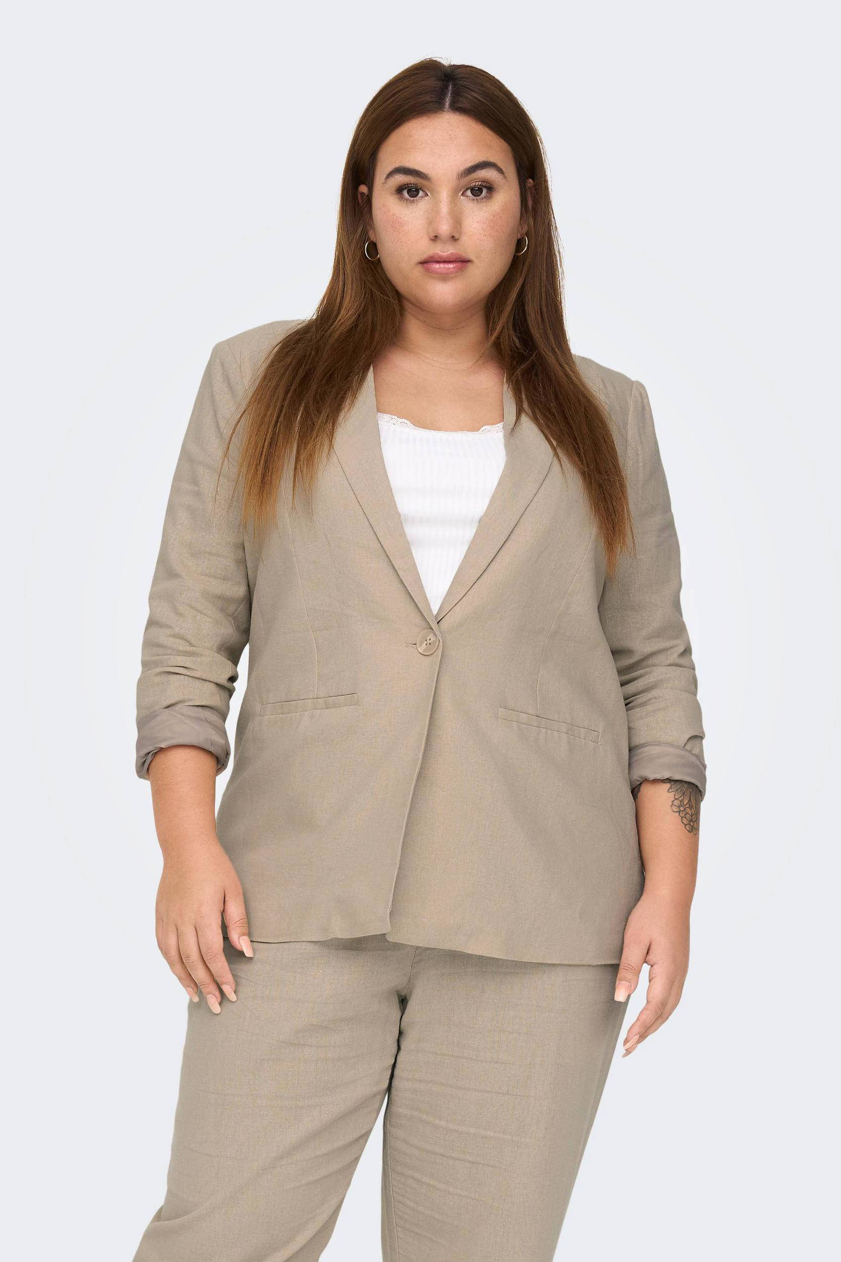 ONLY CARMAKOMA rechtvallende blazer