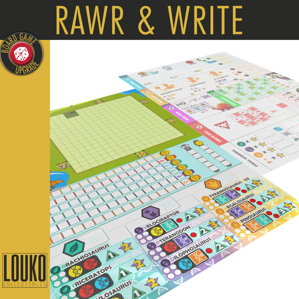 Dinosaur Island: Rawr' N Write - Feuille de score réinscriptible