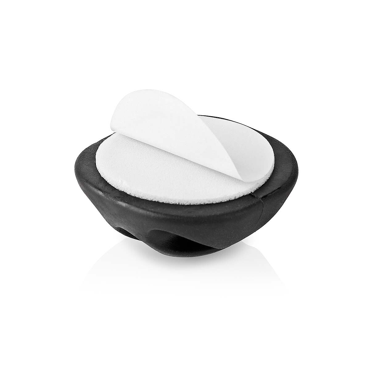 Nedis Lot de 4 Mini clips de câbles - 3 slots jusqu'à 5.3 mm - Noir