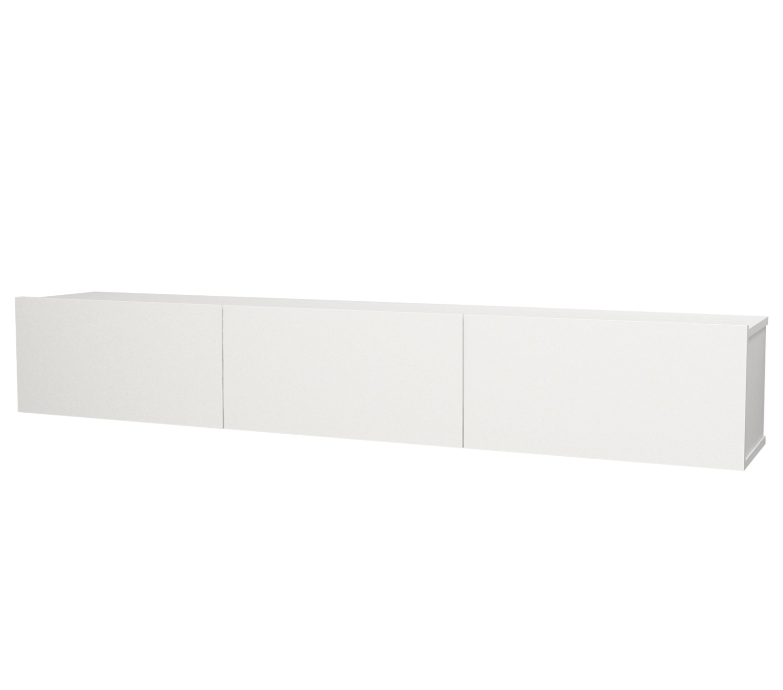 TV-Lowboard - weiß - hängend - 180 cm