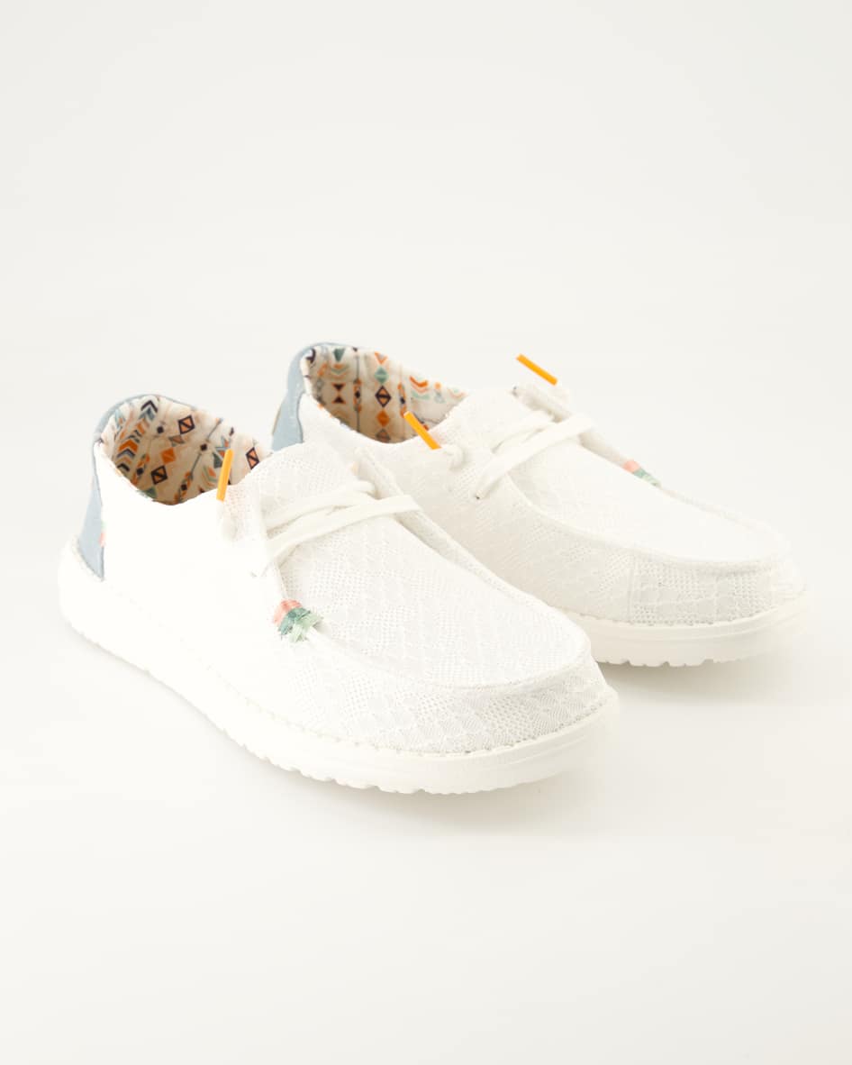 Hey Dude Wendy Boho Slipper in Weiß