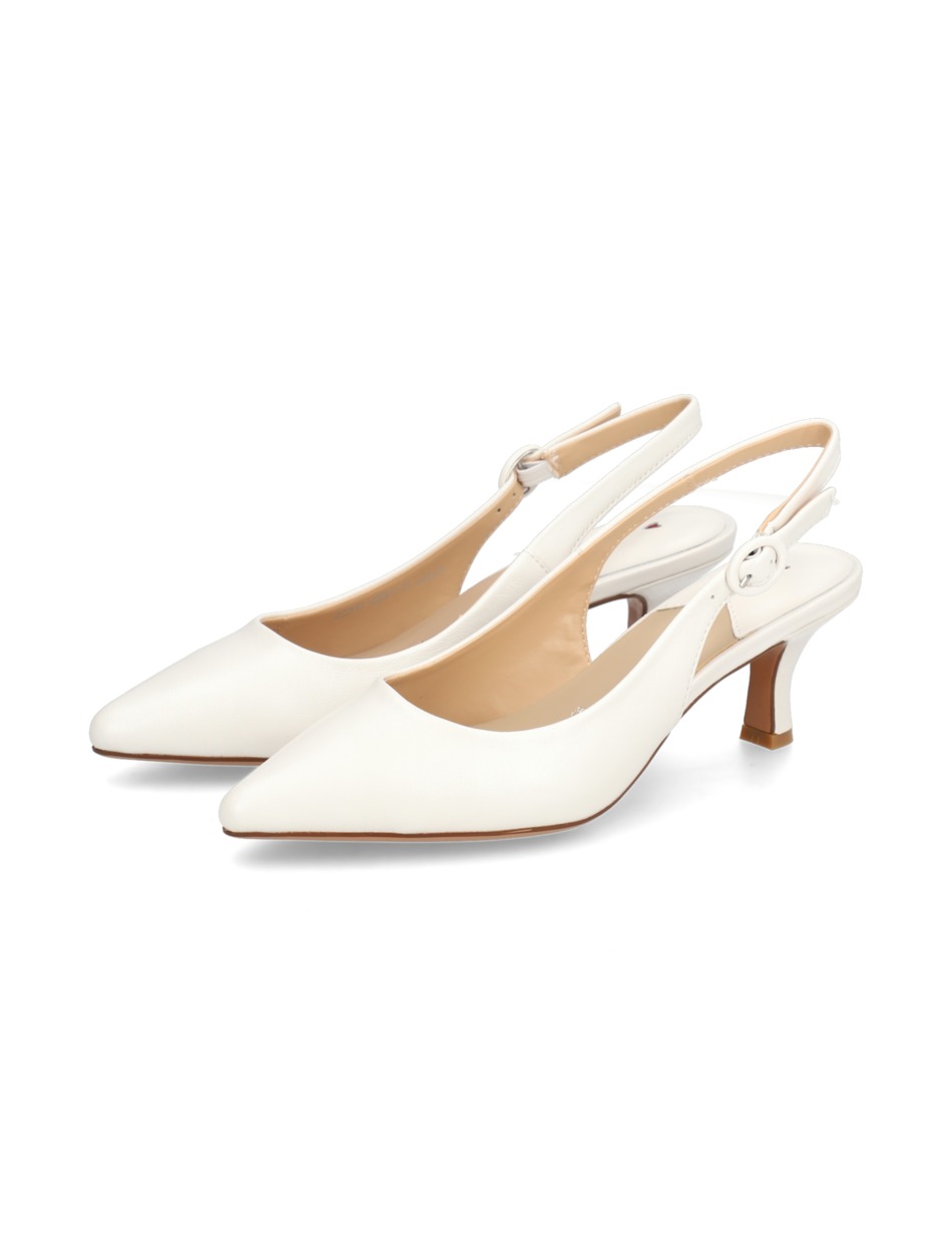 Glattleder Slingpumps