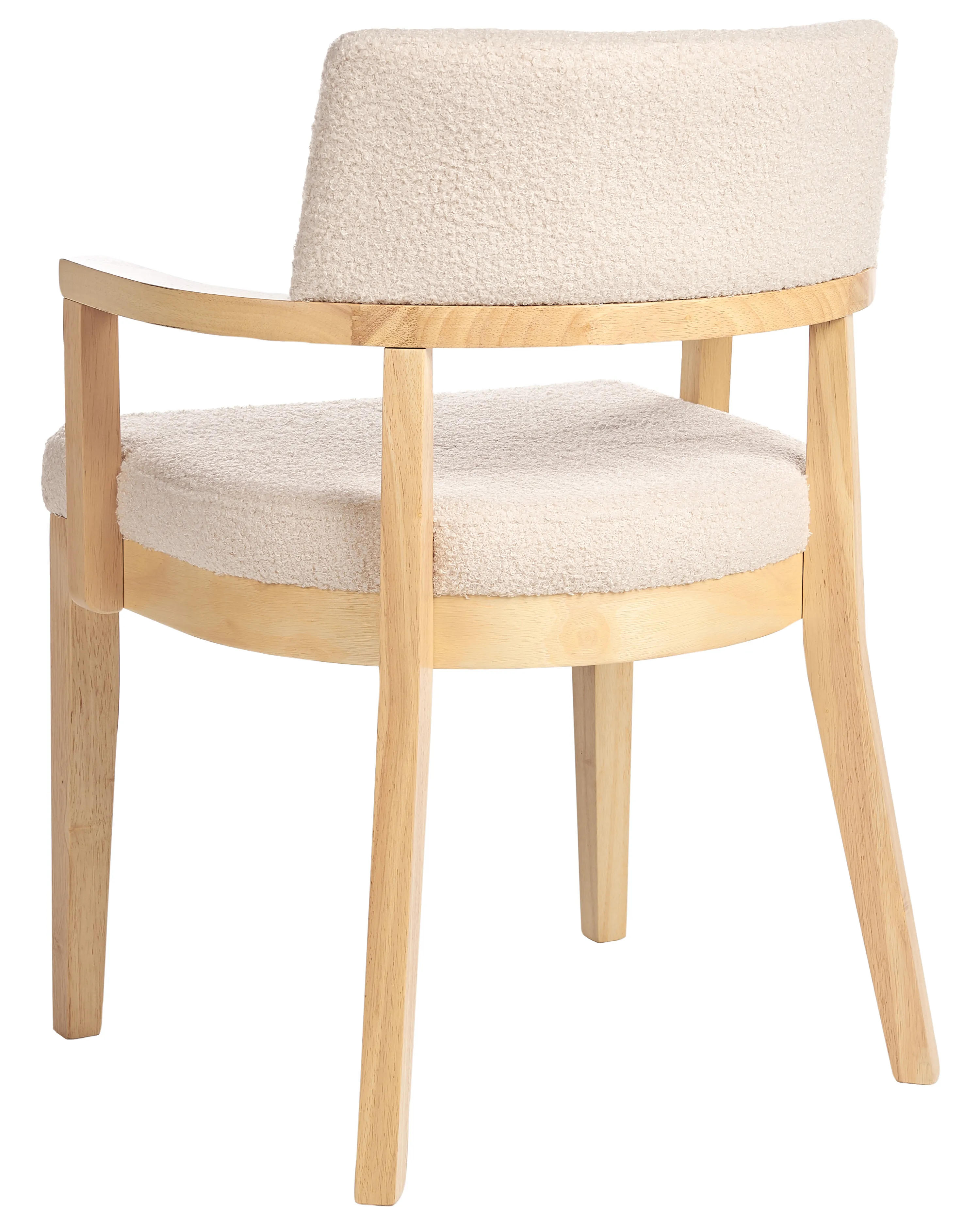 Set van 2 eetkamerstoelen DALBO Bouclé Lichtbruin/beige