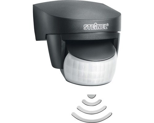 Steinel IS 140-2 bewegingsmelder, zwart, IP54, 140° wandsensor