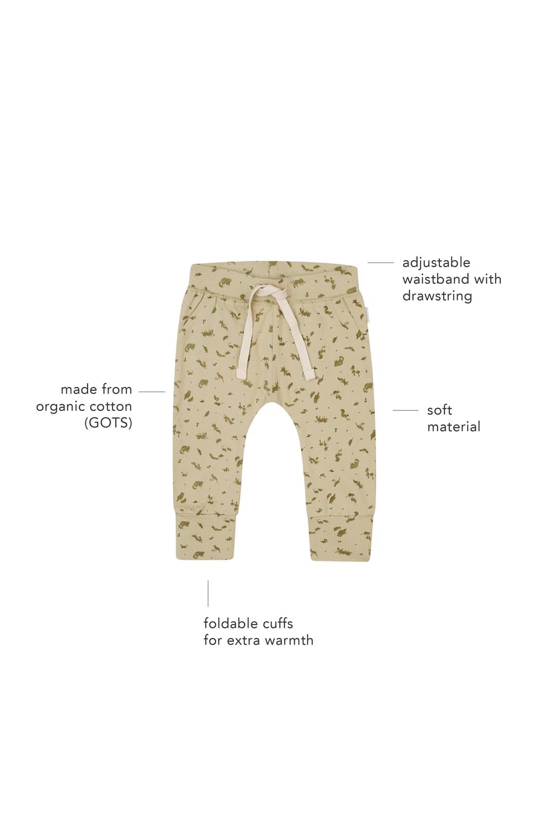 Noppies Newborn Broek Gray - Moss Gray