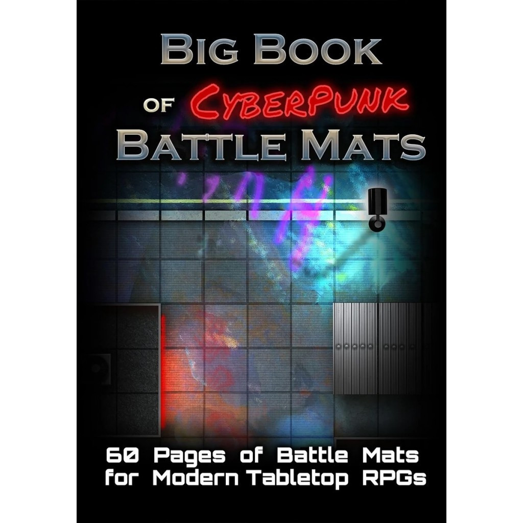 Livre Plateau de Jeu : Big Book of Cyberpunk Battle Mats (A4)