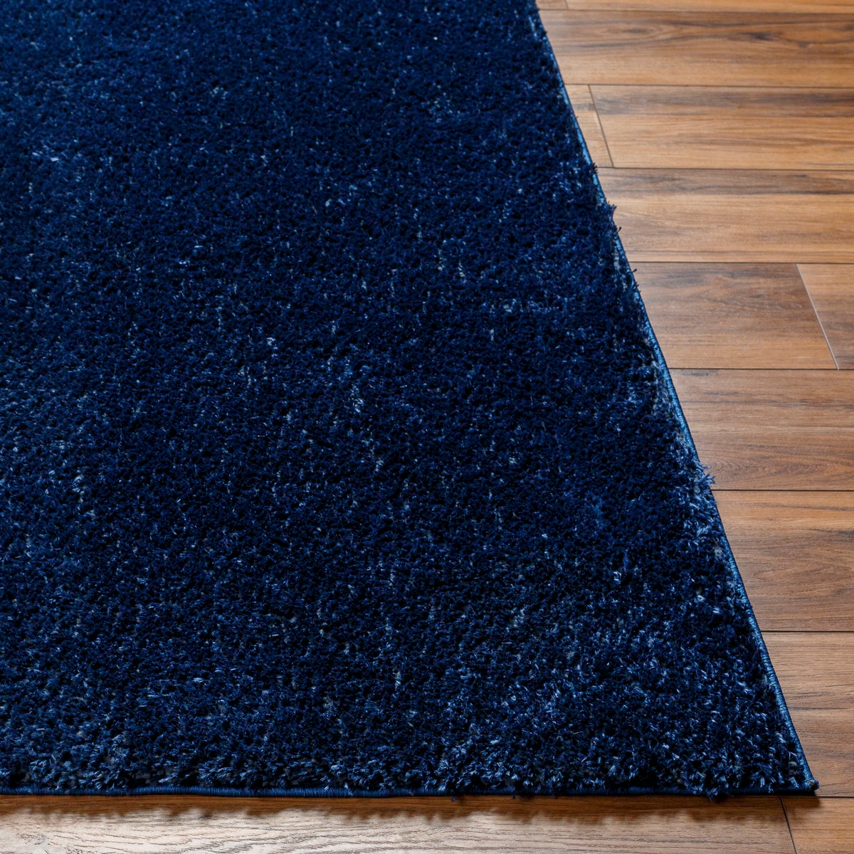 Modern hoogpolig shaggy vloerkleed, donkerblauw, 160x213 cm, CLAIRE