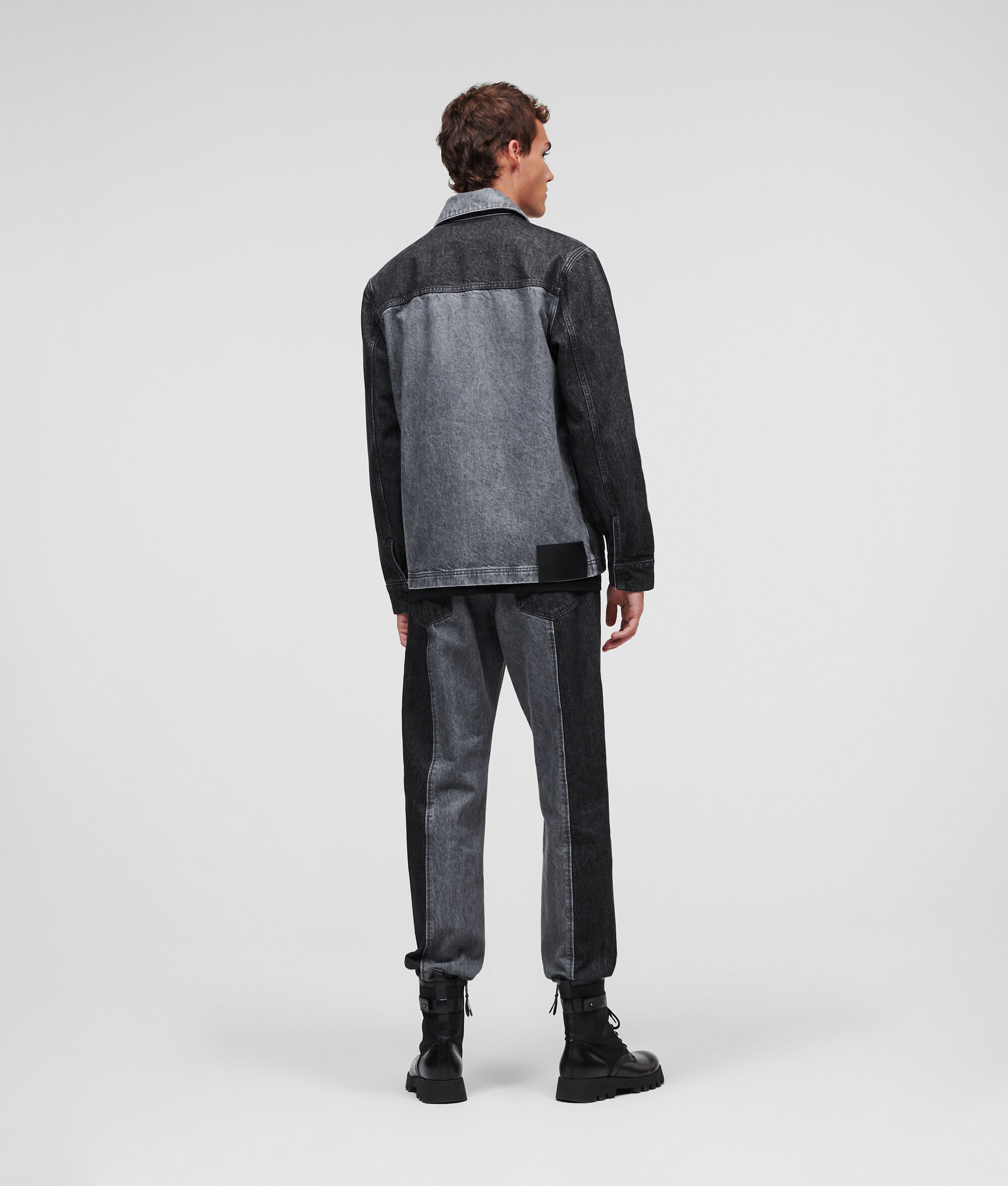 VESTE EN JEAN BICOLORE