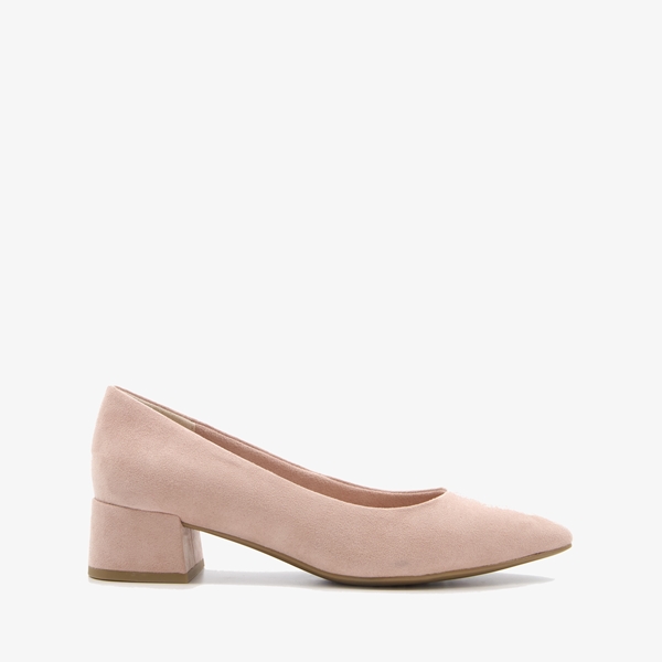 Nova dames pumps met blokhak beige