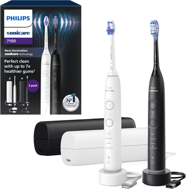 Philips Sonicare Series 7100 elektrisk tandbørste HX7429/02 (sort/hvid)