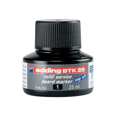 edding BTK 25 - Recharge d'encre marqueur pour tableaux blancs - noir