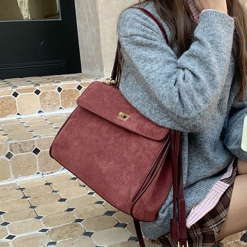 Emplidope - Kunstsuède Satchel Bag