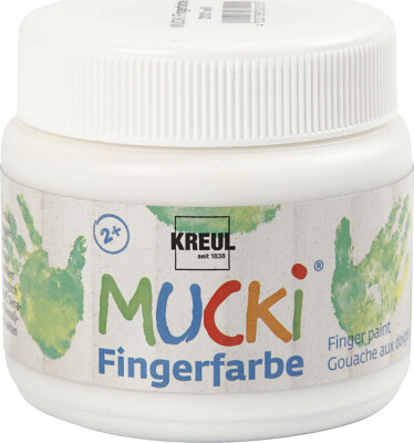 Mucki Fingermaling - Hvid - 150 ML