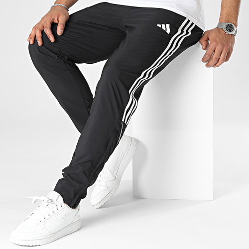 Pantalon Jogging A Bandes IB5012 Noir
