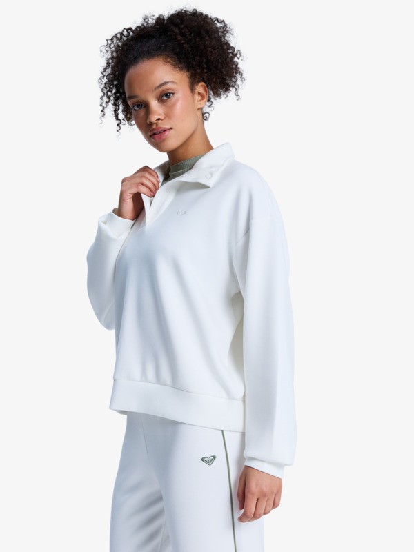 Rise & Vibe Sweet Polaire de sport Blanc Femme